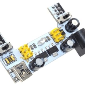 MINI USB, alimentato tramite USB e CC, modulo di alimentazione breadboard a 2 vie 5V / 3,3V