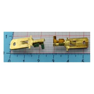 5 pezzi 6.3 inserti, oro, terminale freddo, terminale