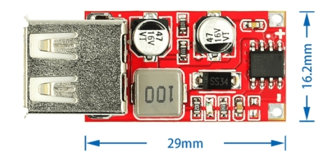 Versione aggiornata 9V / 12V / 24V a 5V DC-DC buck / caricabatteria per auto 3A uscita USB