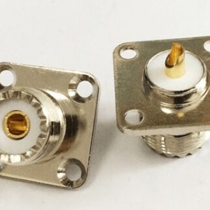 Connettore da Pannello UHF-KF SL16 Femmina Flangia Quadra