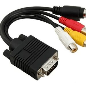 Convertitore per cavo terminale S-Video da VGA 15P a 3RCA