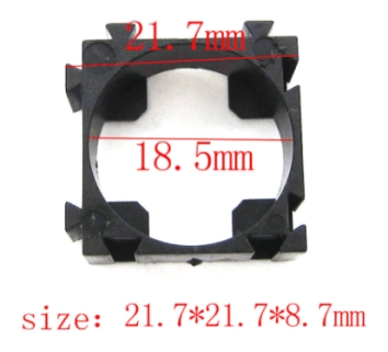 Supporto e Guscio Radiante per Batteria 18650 – Versione Singola con Staffa