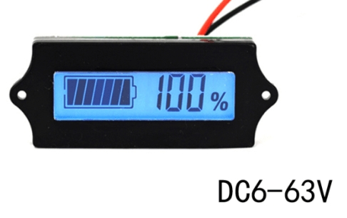 Display blu / Contatore elettrico per veicoli elettrici / Batteria al litio batteria al piombo Chaowei GM / Display elettrico per automobili mod