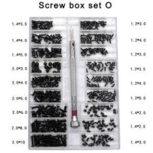 Tipo O, 500 pezzi 18 tipi Mini vite Kit fai da te Computer portatile Assemblaggio Vite di riparazione Set di viti Vite Phillips digitale elettronica