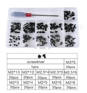 Kit Viti per Notebook M2 M2.5 con Cacciavite – Set Completo per Riparazione Elettronica
