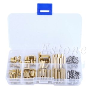 120Pcs M3 Maschio Femmina Esagonale Ottone Distanziatore Distanziatori Viti Scheda PCB Assortimento Dado