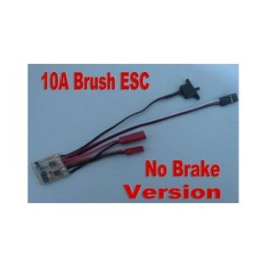 RC ESC 10A Regolatore di velocità elettrico spazzolato per auto e barca 1/16 1/18 1/24 (senza freno)