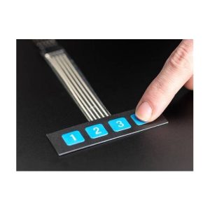 Tastiera a Membrana DC 12V 1x4 4 Tasti Adesiva Keypad Arduino Tastierino Numerico