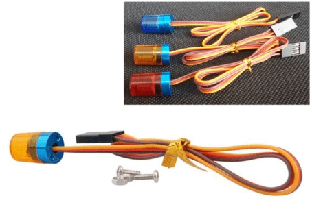 Luce LED gialla da 9 * 15 mm con funzione stroboscopica / lampeggiante / rotante