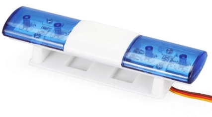Rosso / Rosso AX-501 RC Auto Parts Led Polizia Flash Light Lamp per 1/10 RC Model Car