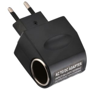 Car charger socket 220V to 12V 0.5A car power converter (AC / DC) / home cigarette lighter power converter / EU Plug