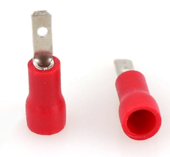 100 Pezzi Rosso maschio a crimpare MDD1.25-110