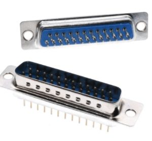 Connettore DB25 Maschio Verticale – 2 Pezzi