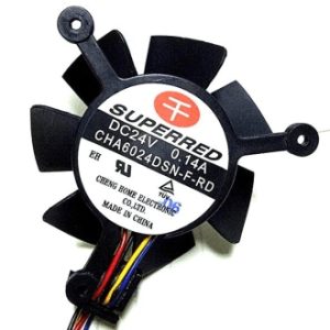 Ventola 6024 24V 0.14A CHA6024DSN-F-RD 6cm