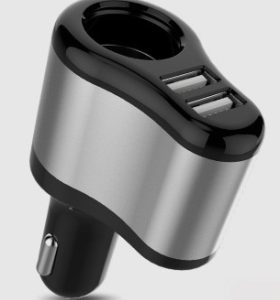 Caricabatterie Auto 2 USB con Accendisigari