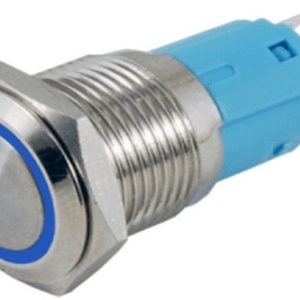 Pulsante interruttore autobloccante / bistabile 12mm 12-24V Rosso / Verde / Blu / Giallo
