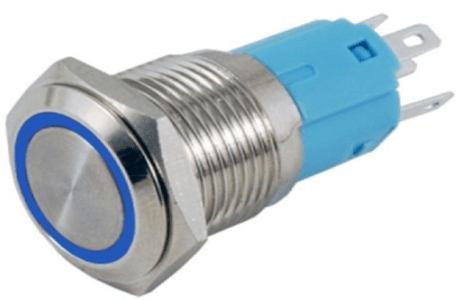Pulsante interruttore autobloccante / a scatto da 22 mm 12-24 V Rosso / Verde / Blu / Giallo