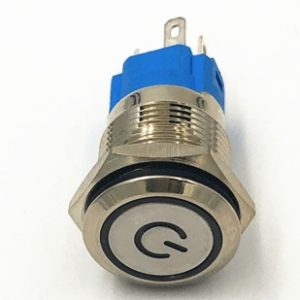 Segnale di alimentazione / 16mm 12-24V SelfLock / Pulsante interruttore a scatto Rosso / Verde / Blu / Giallo