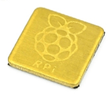 Dissipatore in Rame 12x12x1mm per Raspberry Pi 4 – Raffreddamento Passivo