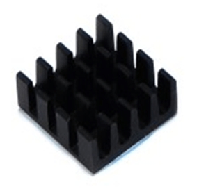 Dissipatore in Alluminio Nero 14x14x10mm per Raspberry Pi 4 – Raffreddamento Efficiente