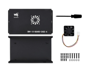 Metal Box (A) for Raspberry Pi Compute Module 4 IO Board, with Cooling Fan