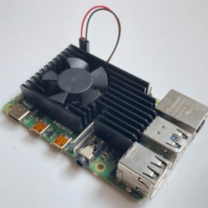 Raspberry PI 4B Embedded Armor Heatsink With Big Fan
