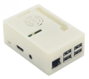 White Raspberry pi 4B+/4B box with fan White