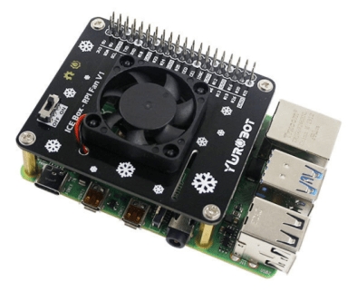 Raspberry Pi GPIO Cooling Fan Expansion Board with LED Compatible for Raspberry Pi 4B/3B+/3B