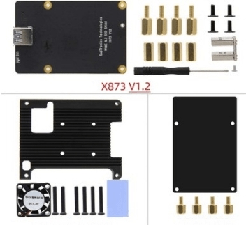 X873 M.2 NVME SSD Shield con ventilatore per il dissipatore di calore