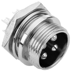2 Pezzi Connettore Aviazione Maschio GX12 4P