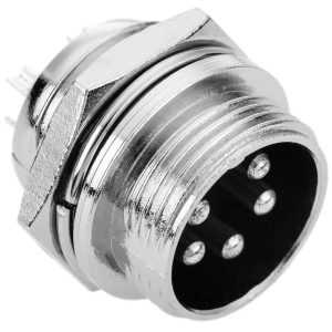 2 Pezzi Connettore Aviazione Maschio GX12 5P