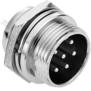 2 Pezzi Connettore Aviazione Maschio GX16 6P