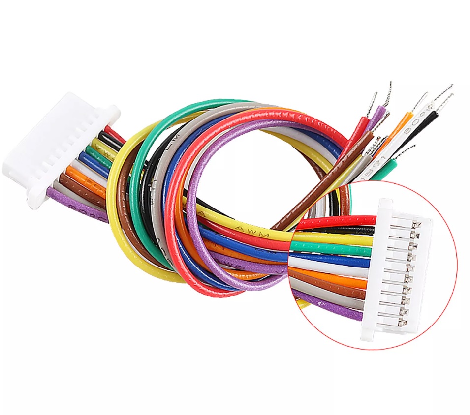 2 pezzi Cavi Mini Micro SH1.0 12 pin JST da 100 mm estremità singola