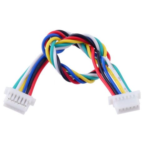 2 pezzi Cavo 6P A-B 100MM SH 1.0 Connettore SH1.0 JST 28AWG