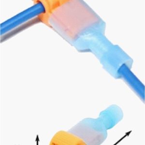 10 pezzi Connettori T-Tap rubacorrente Mis. T5 1,5-2,5 mm a clip, autospelanti Rapidi