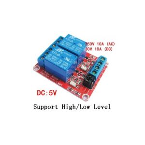 2 Canali 5V Relè con Optoaccoppiatore ogni canale supporta livello alto/basso
