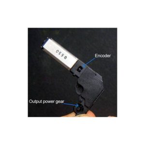 Micro motore elettrico con riduttore di giri ed encoder ottico 5Vcc 150rpm