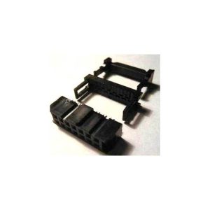 4 Pezzi Connettore IDC per cavo piatto 14 Poli Passo 2.54MM Socket Femmina FC-14P