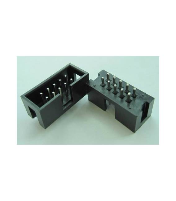 4 Pezzi Connettore DC3-10P Passo 2.54MM 10 Poli Header socket per cavo piatto IDC JTAG