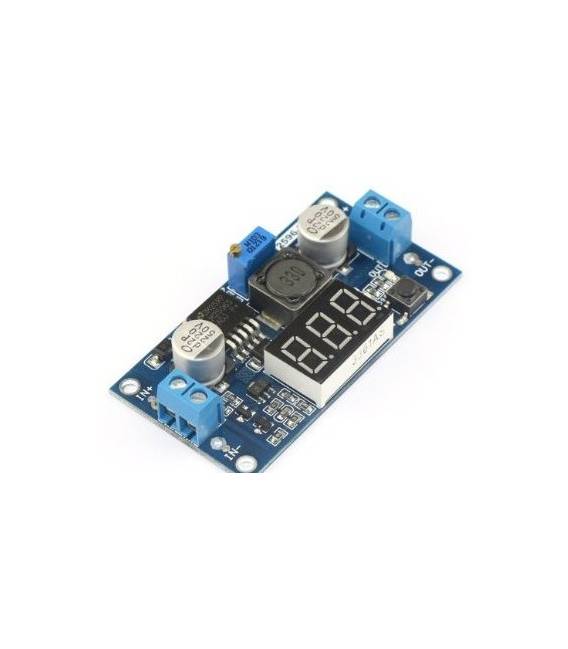 Regolatore Voltaggio Buck Convertitore Voltmetro Step Down con LED da 4.0-40V a 1.25-37V 5/12V DC LM2596