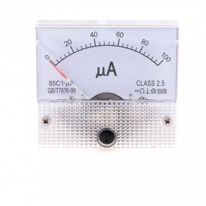 85C1-UA DC 0-100uA Analogico Panel Meter Amperometro Gauge