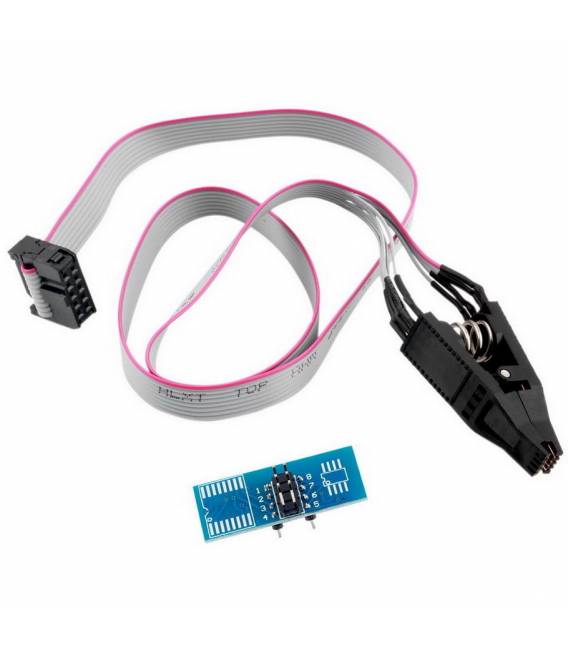 SOIC8 SOP8 clip adattatori IC stretto / largo per BIOS flash 24 932 526 BIOS programmatore