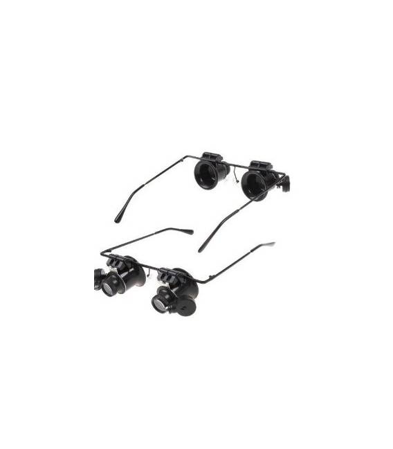 Guarda riparazione lente d'ingrandimento occhiali da vista 20X con luce a LED