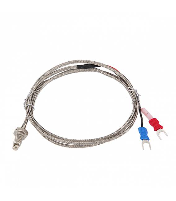 Termocoppia Sensore temperatura Tipo K Vite M6 Cavo 1MT