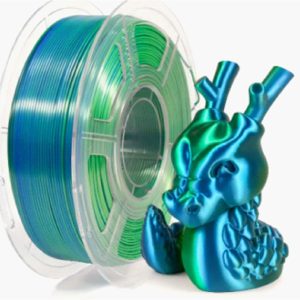 Filamento PLA 1.75mm 1kg – Bicolore Verde/Blu – Alta Qualità per Stampanti 3D