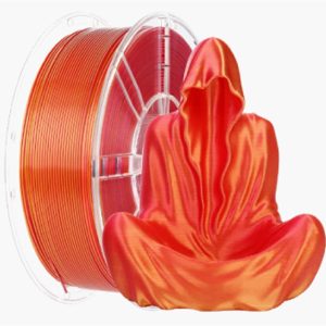Filamento PLA 1.75mm 1kg – Bicolore Rosso/Oro – Alta Qualità per Stampanti 3D