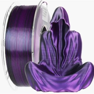 Filamento PLA 1.75mm 1kg – Bicolore Nero/Viola – Alta Qualità per Stampanti 3D