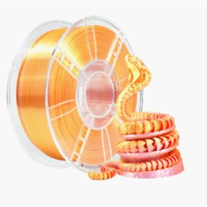 Filamento PLA 1.75mm 1kg – Bicolore Rosa/Oro – Alta Qualità per Stampanti 3D