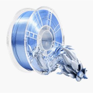 Filamento PLA 1.75mm 1kg – Bicolore Blu/Argento – Alta Qualità per Stampanti 3D