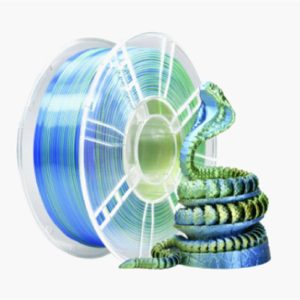 Filamento PLA 1.75mm 1kg – Tricolore Blu/Verde/Oro – Alta Qualità per Stampanti 3D